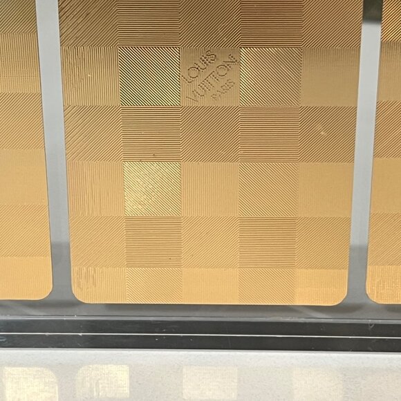 Louis Vuitton Gold Foil Damier #2 x 3 Playing Card Set - Picture 6 of 8